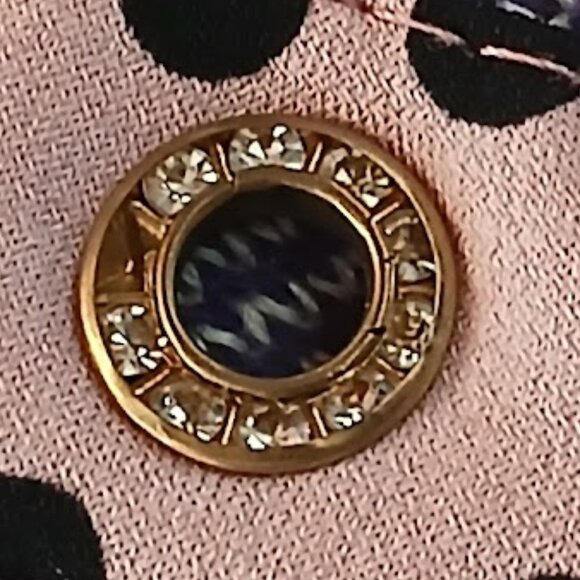 NY Collection Top Shirt Women's Pink & Black spotted Size PXL - Picture 11 of 14